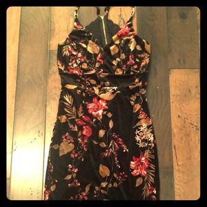 Floral Velvet Dress